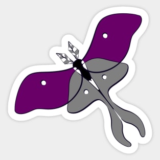 Ace Pride Moth Sticker